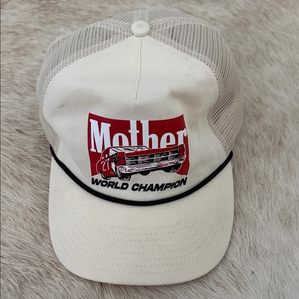 Mother World Champion White Mesh Trucker Hat